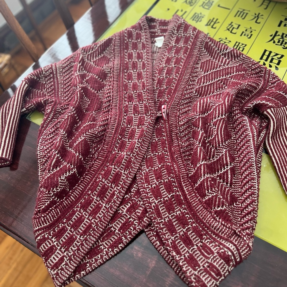 Cocoon knit jacket